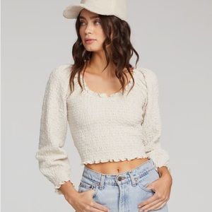 saltwater LUXE Kayson Smocked Top